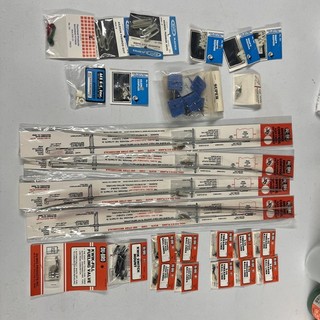 Vintage RC Plane Parts 26x Lot DU BRO Carl Goldberg KLETT Fuel Fueling Engine