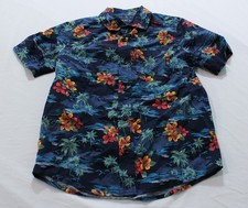 The Children's Place Boy's Tropical Poplin Button Up Shirt MH7 Multi Medium 7/8 