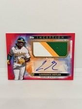 LAWRENCE BUTLER Rookie 2024 Topps Inception Patch Auto Pink /75 Athletics RPA