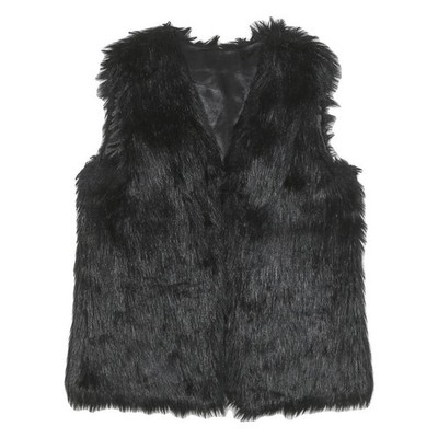 Damen Jacke schwarz Kunstfell M Polyestermischung klassisch weich warm stilvoll