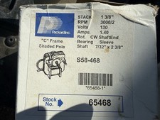 PACKARD S58-468 1,4 AMP SILNIK Z RAMĄ C 120 VAC 3000 OBR./MIN 1 3/8 W STOSIE 65468