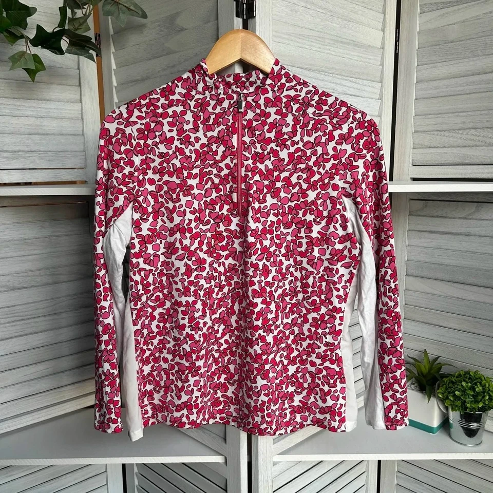 Tail White Label - Suéter Pullover Para Mujer Rosa Rojo Blanco Floral - Talla: Pequeña Foto 2 de 4