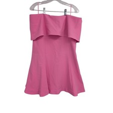 Likely NWT Women's Flouncy Driggs Dress Strapless Minidress Pink sz 14