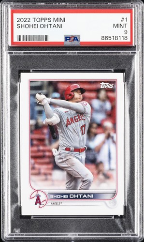 2022 TOPPS MINI #1 SHOHEI OHTANI PSA 9
