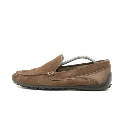 Geox Herren U7207C Slipper Braun Wildleder Atmungsaktiv Respira Mokassins EU 41