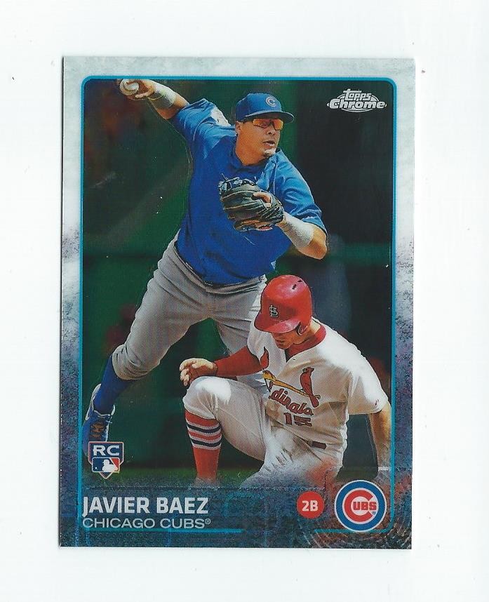 2015 Topps Chrome #89 Javier Baez RC Rookie Cubs Tigers
