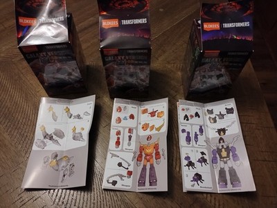 Blokees Transformers Galaxy Version 08 Shrapnel & Sludge & Hot Rod New Complete 
