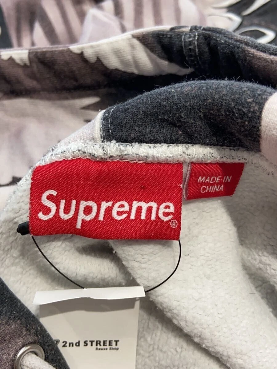 Felpa con cappuccio Supreme M cotone BLK 22SS colombe usata