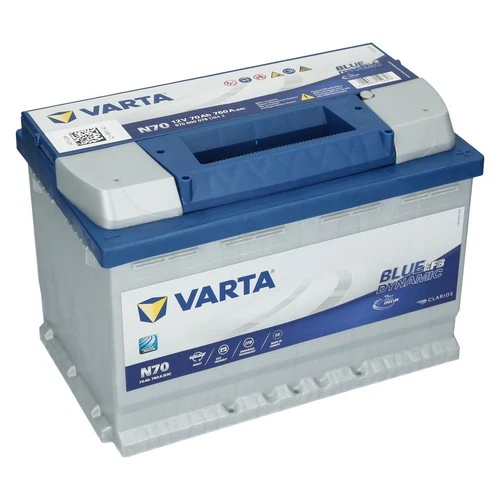 VARTA 70 Ah Starterbatterie N70 START STOP EFB 12V 70Ah Batterie 570500076 NEU