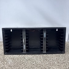 Vintage SEGA Genesis 24 Video Game Cartridge Holder Wall Mount Storage, Black