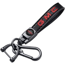 Genuine Leather Key Chain for GMC Sierra Denali Canyon Terrain Yukon Jimmy Ac...
