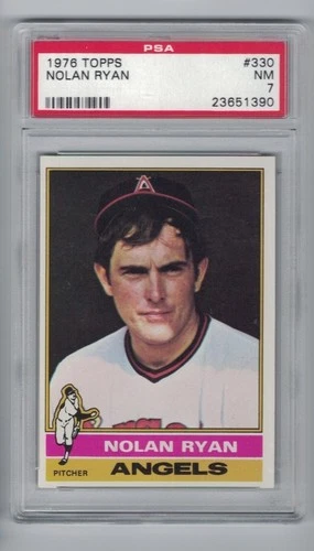 1976 TOPPS #330 NOLAN RYAN GRADED PSA 7 NM HOF ANGELS