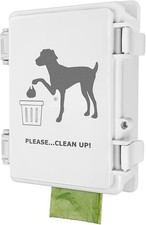 Heavy Duty Dog Poop Bag Dispenser, Wall Mountable Waterproof Outdoor Organi...