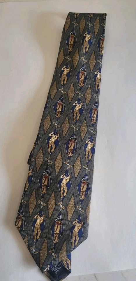Corbata de seda Ash Creek Trading GOLF  Foto 2 de 4