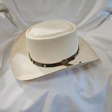 NEW Outback Trading Company 100 Straw Hat USA Unisex Studs Logo Large