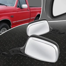FOR 92-97 FORD F150 F250 BRONCO PAIR OE STYLE MANUAL SIDE REAR VIEW DOOR MIRROR
