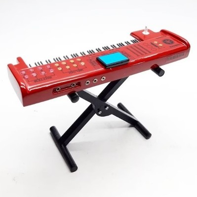 New Miniature Keyboard Red Mini Rock Signature Musical Instrument Display Gift