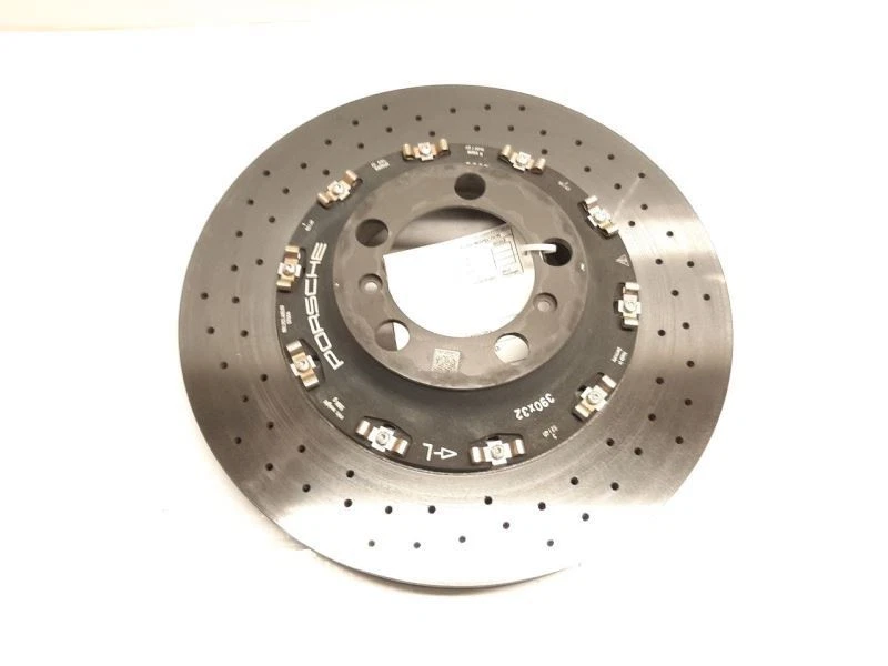 Porsche 911 GT3 GT4 Left Rear Brake Rotor Carbon Ceramic PCCB 99135240983 Crack* - Image 4 of 4