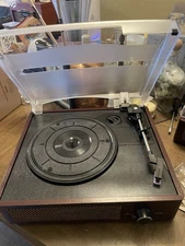 M49 Wireless Turntable Bluetooth 3-Speed Portable Vinyl Record Player Retro New