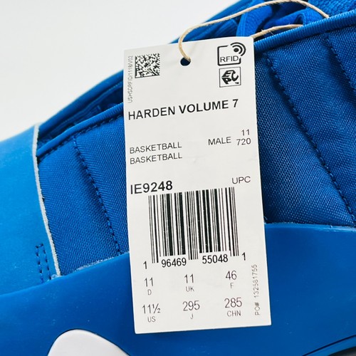 Adidas Harden Vol. 7 'Royal Blue' IE9248 Basketball size 11.5 - Picture 8 of 8