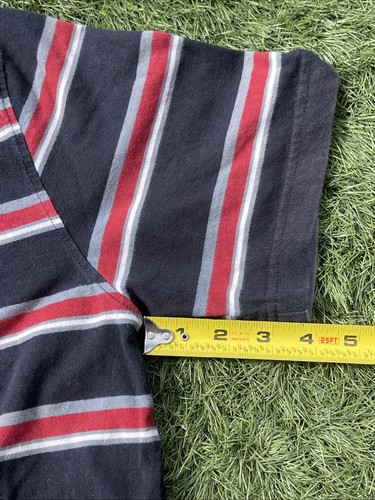 Stussy Border T-Shirt Größe S rot schwarz weiß grau - Bild 17 von 21