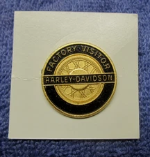 Vntg 1960 Harley-Davidson Motorcycle Original Factory Visitor Hat Pin Old W/Card