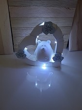    Glücksbär Herz mit Licht  Deko