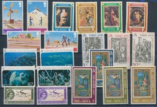 LS97867 Turks & Caicos paintings fish sealife fine lot MNH