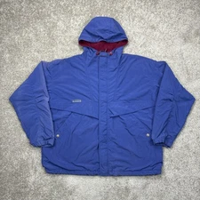 Vintage 90s Columbia Sportswear Company Hooded Lined Windbreaker Jacket XL