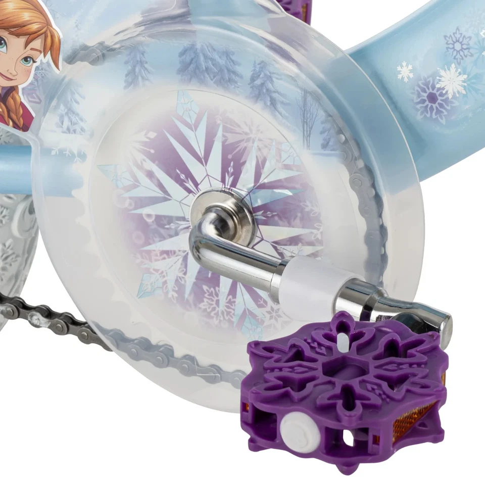 Girls Frozen 16 Inch Bicycle Kids Training Wheels Toddler Bike Toy Ride On Cycle - Image 3 of 4