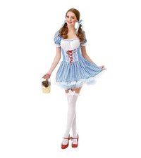 Hauntlook Kansas Belle Dorothy Halloween Costume Sz MED Oz Cosplay Dressup