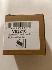 ICO Bath V63216 Volkano Summit Single Robe Hook - Polished Nickel