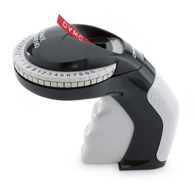 DYMO Embossing Label Maker with 3 Tapes 8-3/8'', Black/Gray 