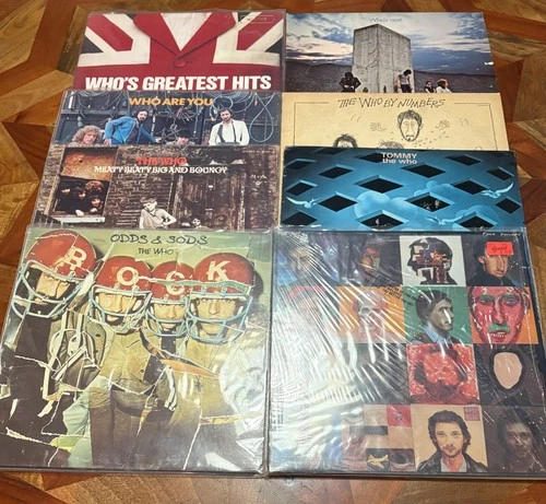 8 THE WHO HARD ROCK BRITISH INVASION  LPS LOT / ODDS & SODS Face Dances  TOMMY