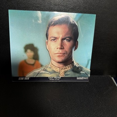 STAR TREK  LASERSCULPT 3-D PHOTO PLAQUE KIRK COURT MARTIAL ' 1992 No 0382/5000