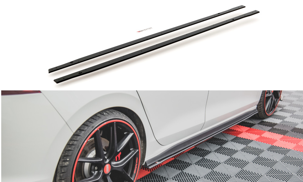 Rajouts bas de caisse Maxton Street Pro pour Golf GTI Clubsport Mk8 au profil affûté