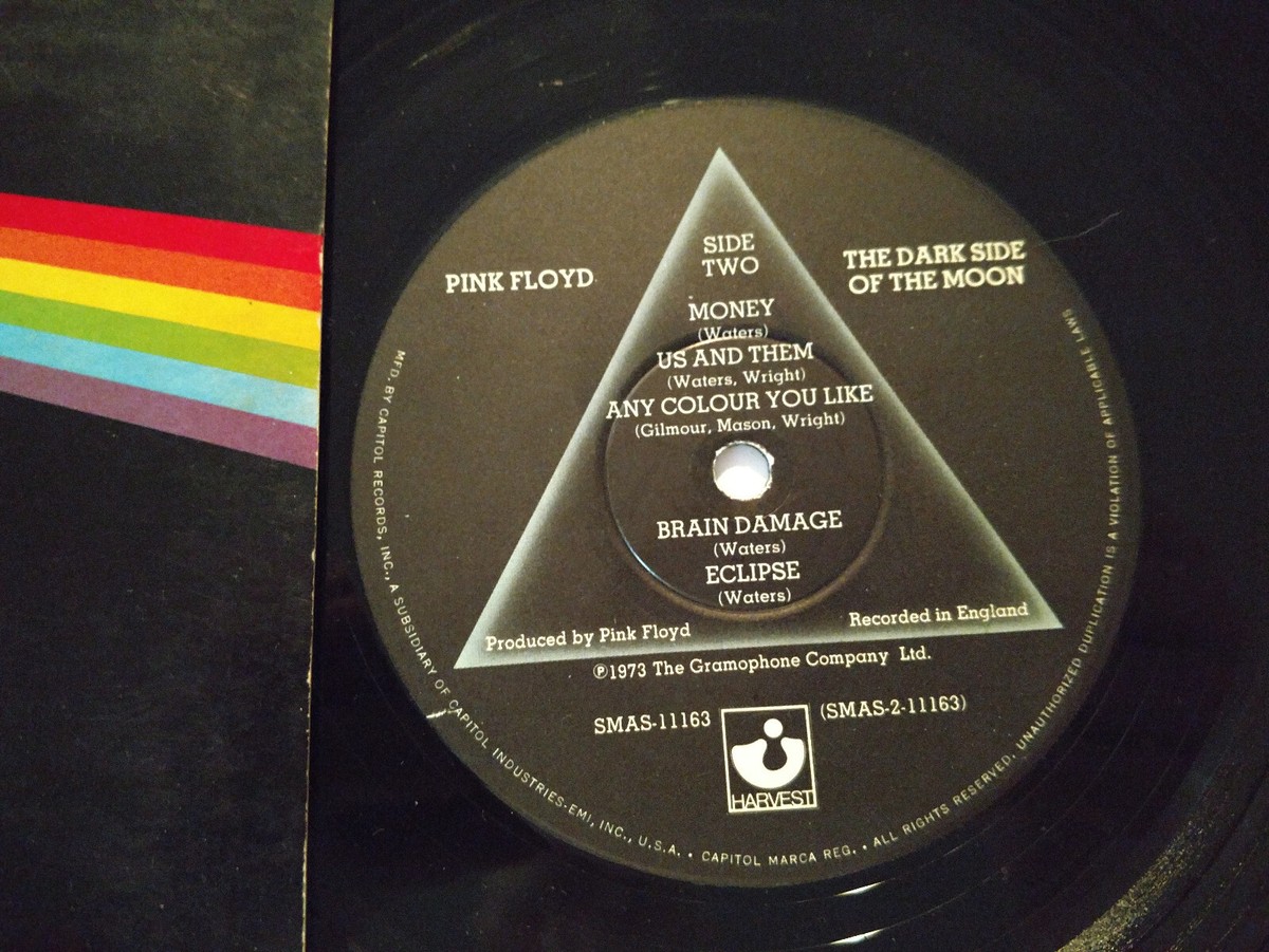 PINK FLOYD LP DARK SIDE OF THE MOON 1973 HARVEST SMAS-11163