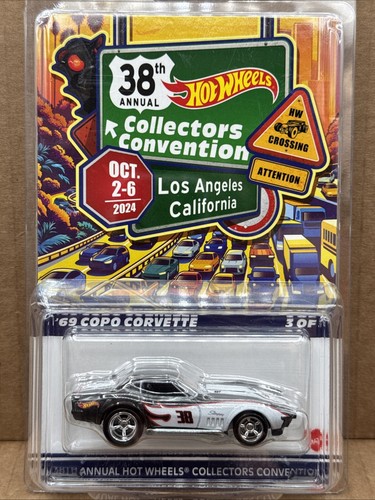 2024 Hot Wheels COMPLETE 5 CAR SET 38th LAX CONVENTION PORSCHE CORVETTE pink +++ - Picture 17 of 20