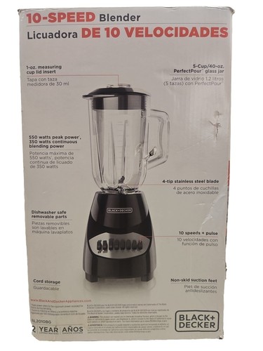 BLACK+DECKER BL2010 10-Speed Standard Blender - Black - Picture 2 of 6