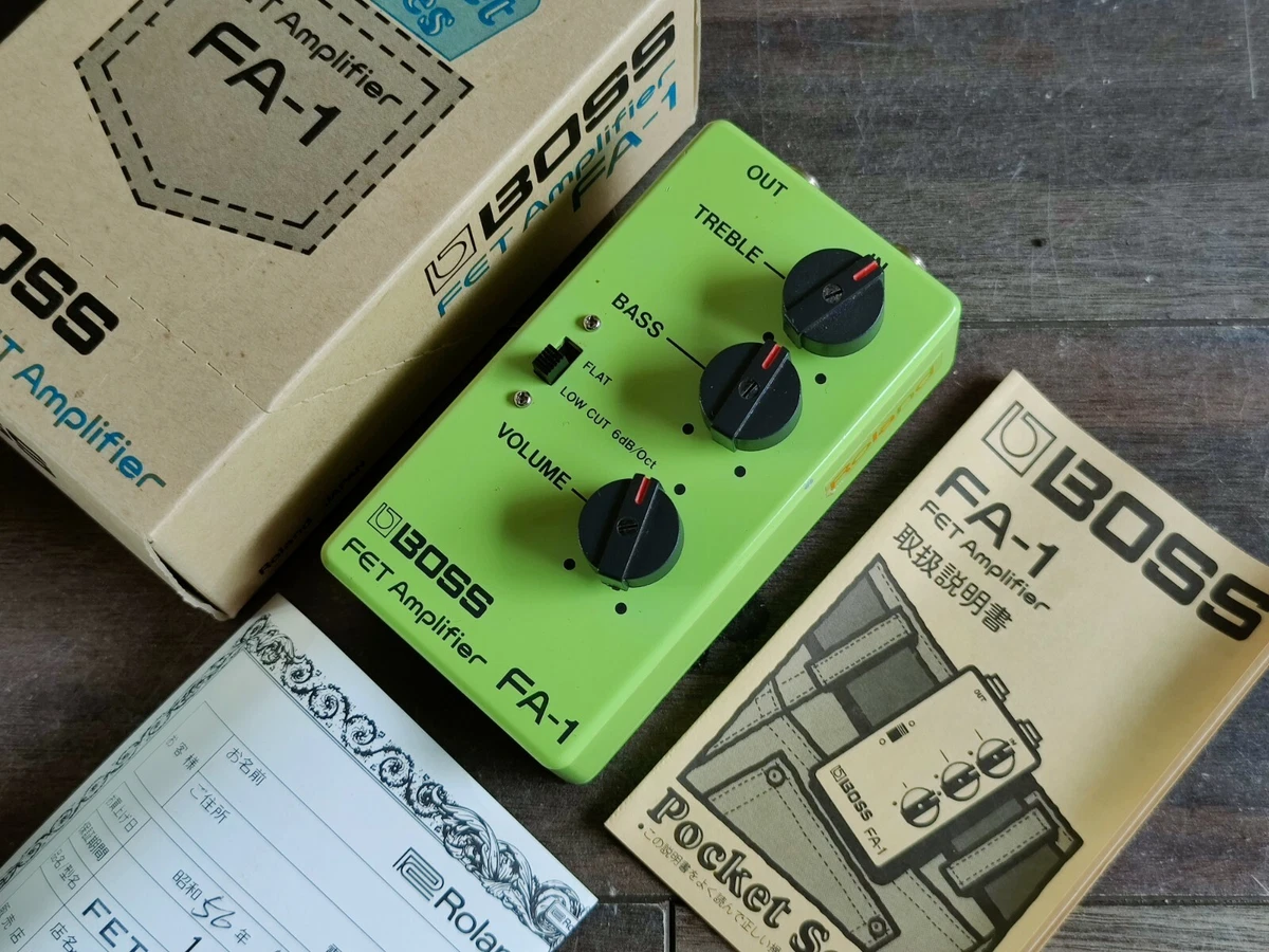 1980's Boss FA-1 FET Amplifier MIJ Japan Vintage Preamp w/Box | eBay