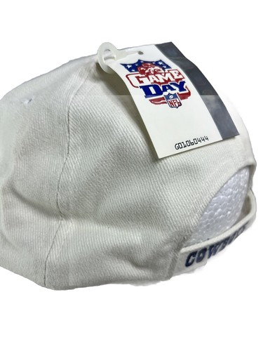 Vintage Dallas Cowboys Strapback Embroidered Patch Hat Logo Star White Blue NWT - Picture 9 of 24