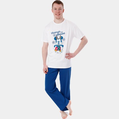 Mens Mickey Mouse Christmas Pyjamas Mens Disney Xmas Pjs