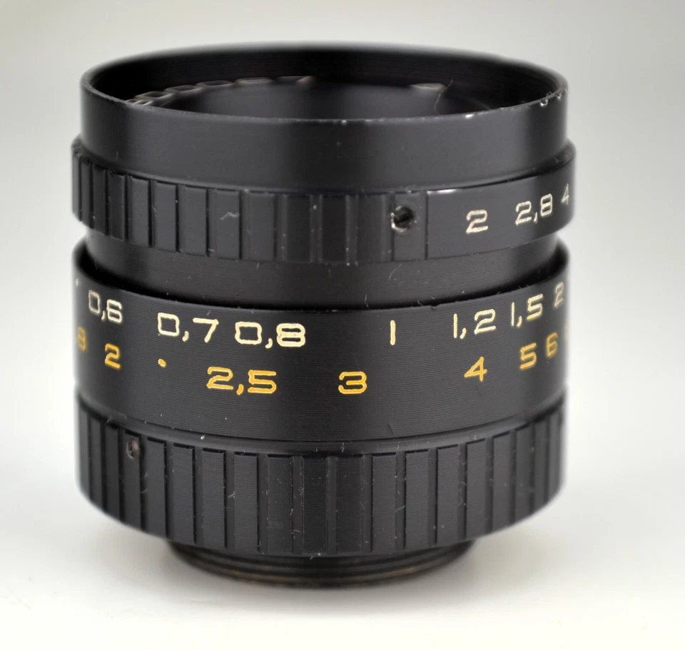 1980 C-MOUNT SOVIET USSR VEGA-7E LENS f2/20, FOR MIRRORLESS CAMERAS (5) - Image 3 of 4