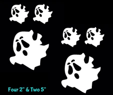 Cute Spooky Ghosts Pack White Vinyl Decal Car Truck Windows laptop notebook