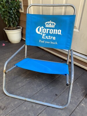 CORONA EXTRA BEACH CHAIR / コロナ ビーチチェア Corona Extra Find Your Beach Chair Blue Official Promotional