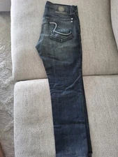 Rock & Republic Mens Henlee Bootcut Jeans Blue SY Size 34