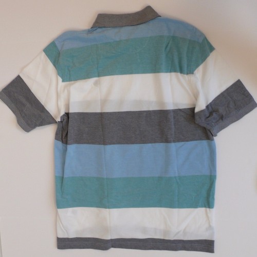 BROOKS BROTHERS Herren Poloshirt grün blau weiß gestreift Kurzarm Piqué Gr. L - Bild 4 von 6
