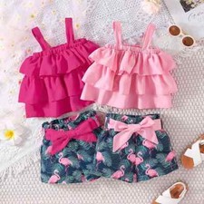 Baby Clothes Set 6Months - 3Years Old Croptop and Cartoon Outfit Suit for Kids