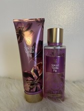 VICTORIA'S SECRET SPICED VANILLA FIG FRAGRANCE BODY MIST AND LOTION SET NEW
