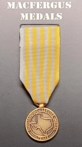 Miniature Texas Outstanding Service Medal - Choose New or Old Stock